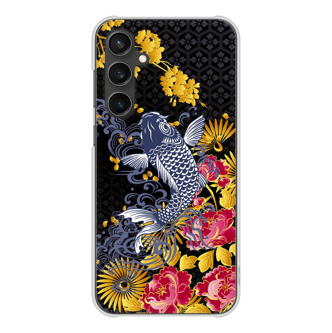 Galaxy S23 FE SCG24 au 高画質仕上げ 背面印刷 ハードケース鯉