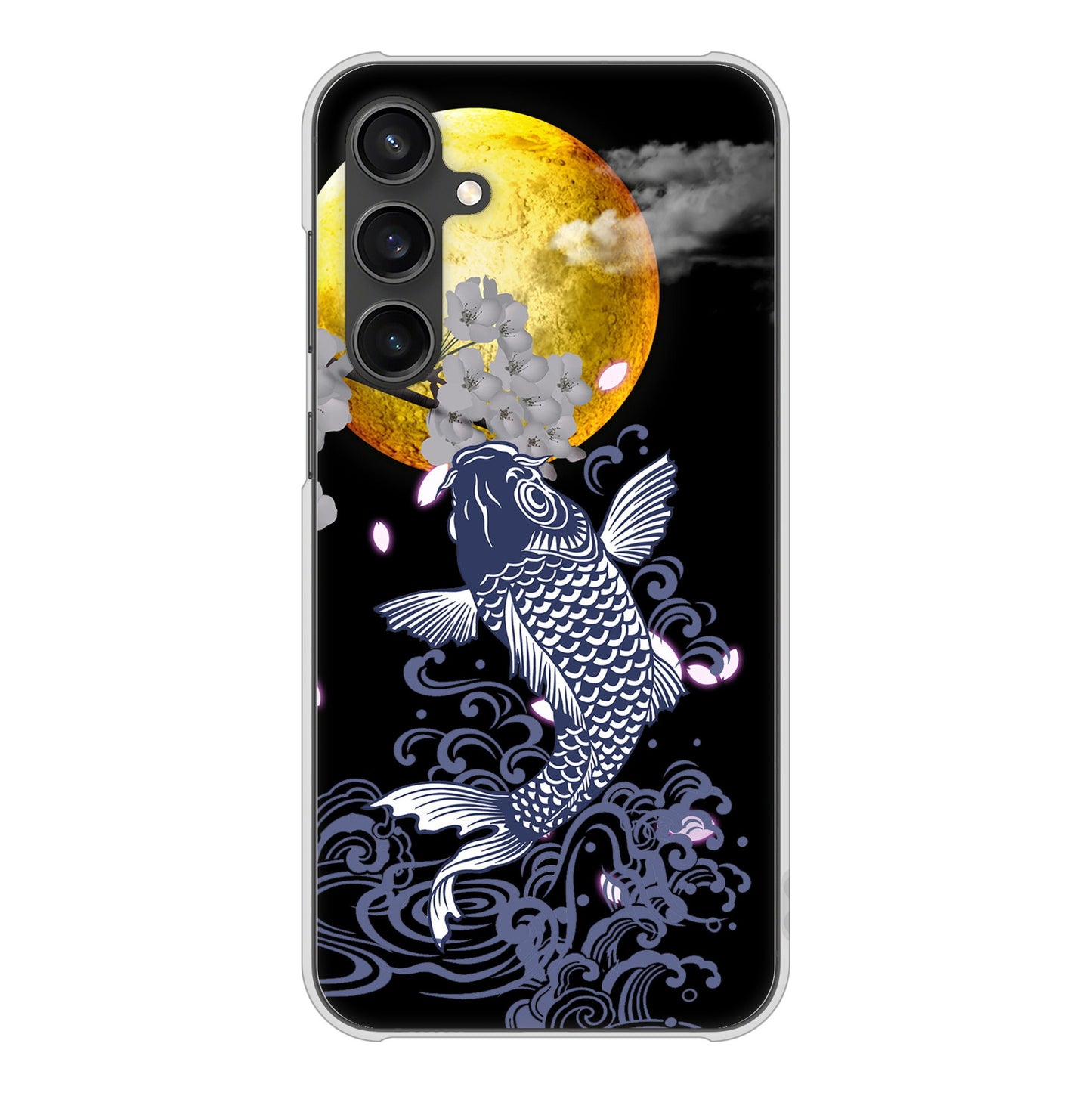 Galaxy S23 FE SCG24 au 高画質仕上げ 背面印刷 ハードケース鯉