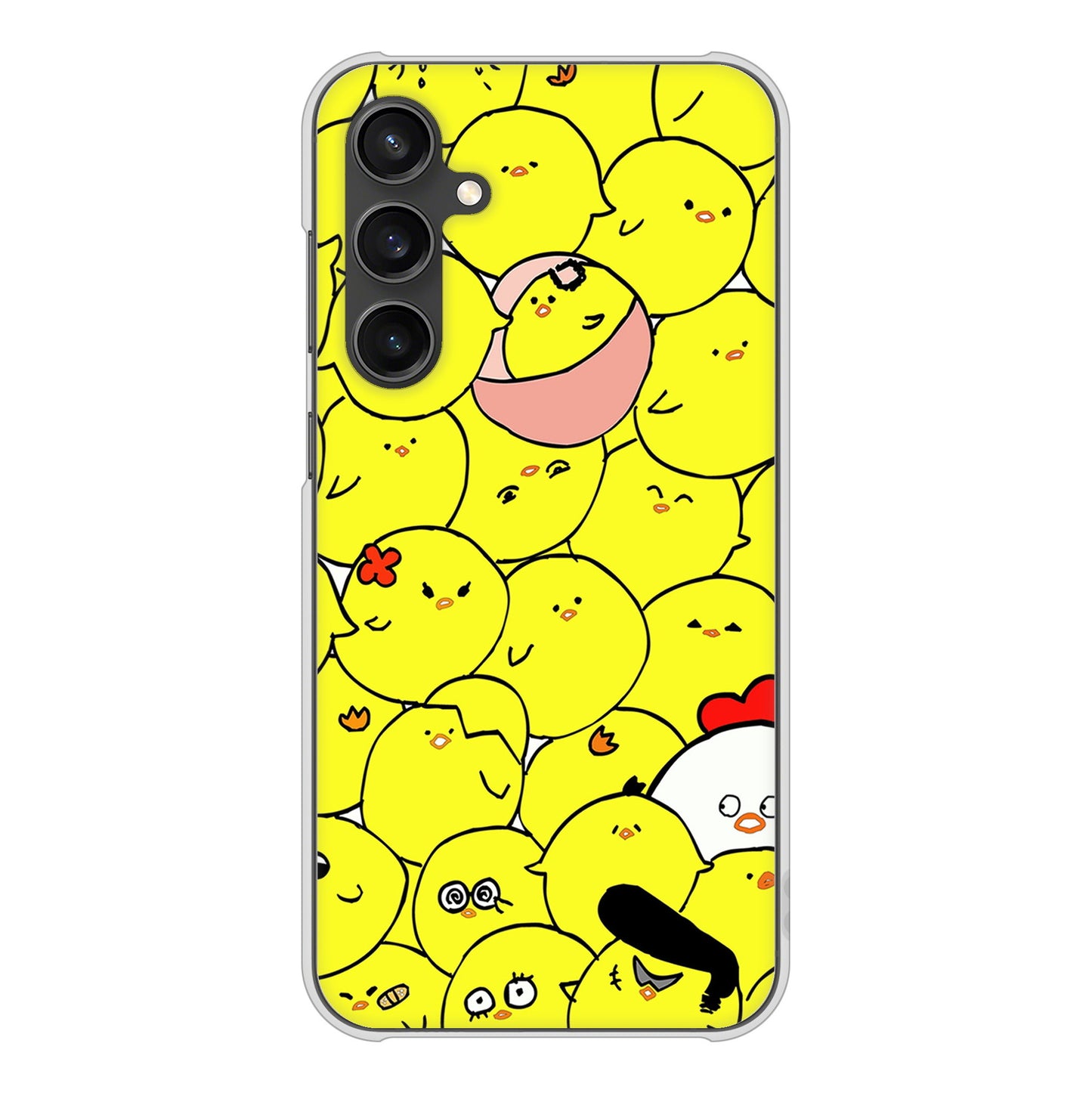 Galaxy S23 FE SCG24 au 高画質仕上げ 背面印刷 ハードケース 【1031 ピヨピヨ】