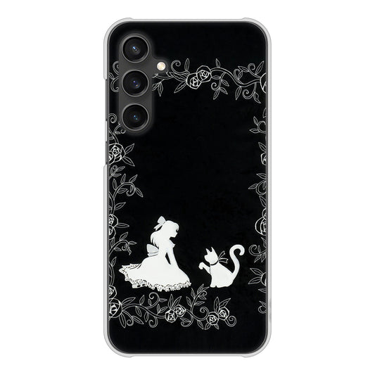 Galaxy S23 FE SCG24 au 高画質仕上げ 背面印刷 ハードケースお姫様とネコ