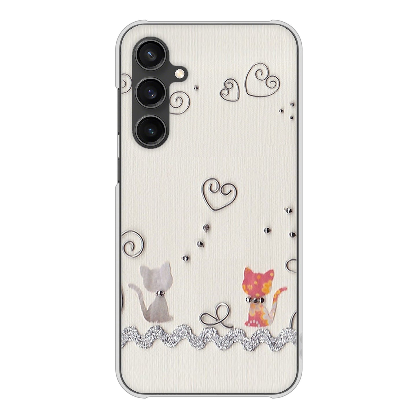 Galaxy S23 FE SCG24 au 高画質仕上げ 背面印刷 ハードケースクラフト写真ネコ