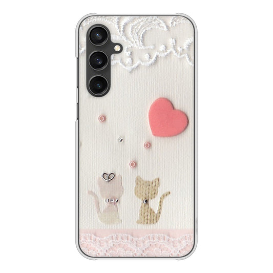 Galaxy S23 FE SCG24 au 高画質仕上げ 背面印刷 ハードケースクラフト写真ネコ