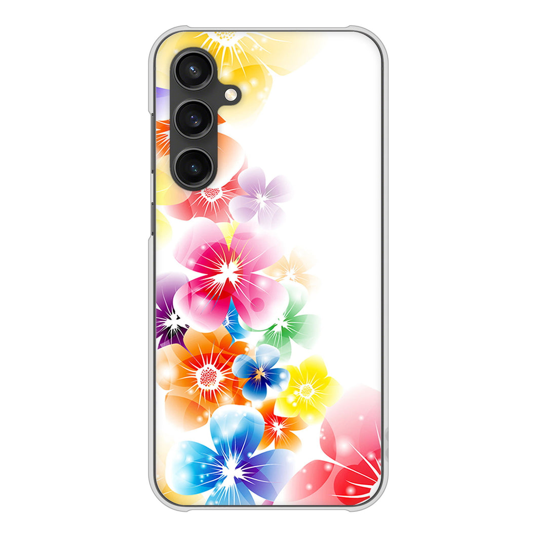 Galaxy S23 FE SCG24 au 高画質仕上げ 背面印刷 ハードケース 【1209 光と花】