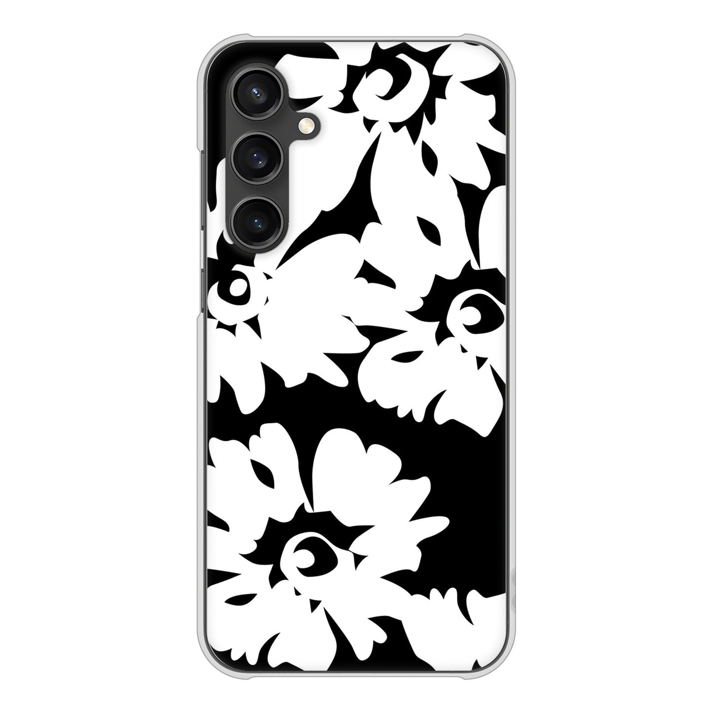 Galaxy S23 FE SCG24 au 高画質仕上げ 背面印刷 ハードケース 【1215 モダンフラワー】