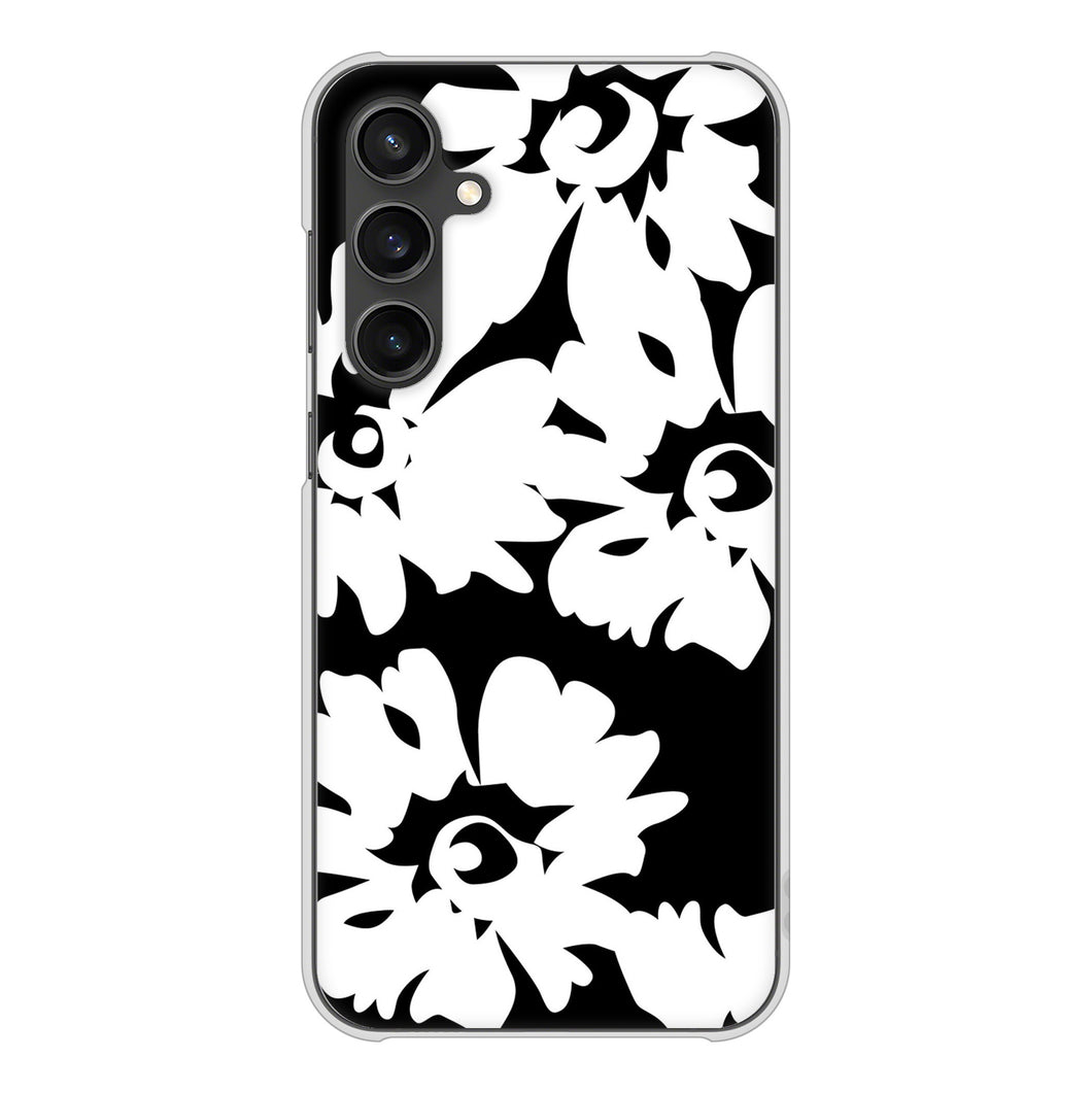 Galaxy S23 FE SCG24 au 高画質仕上げ 背面印刷 ハードケース 【1215 モダンフラワー】