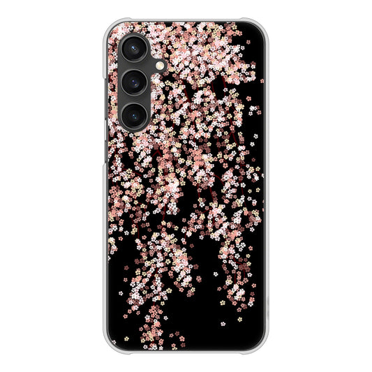 Galaxy S23 FE SCG24 au 高画質仕上げ 背面印刷 ハードケース 【1244 しだれ桜】