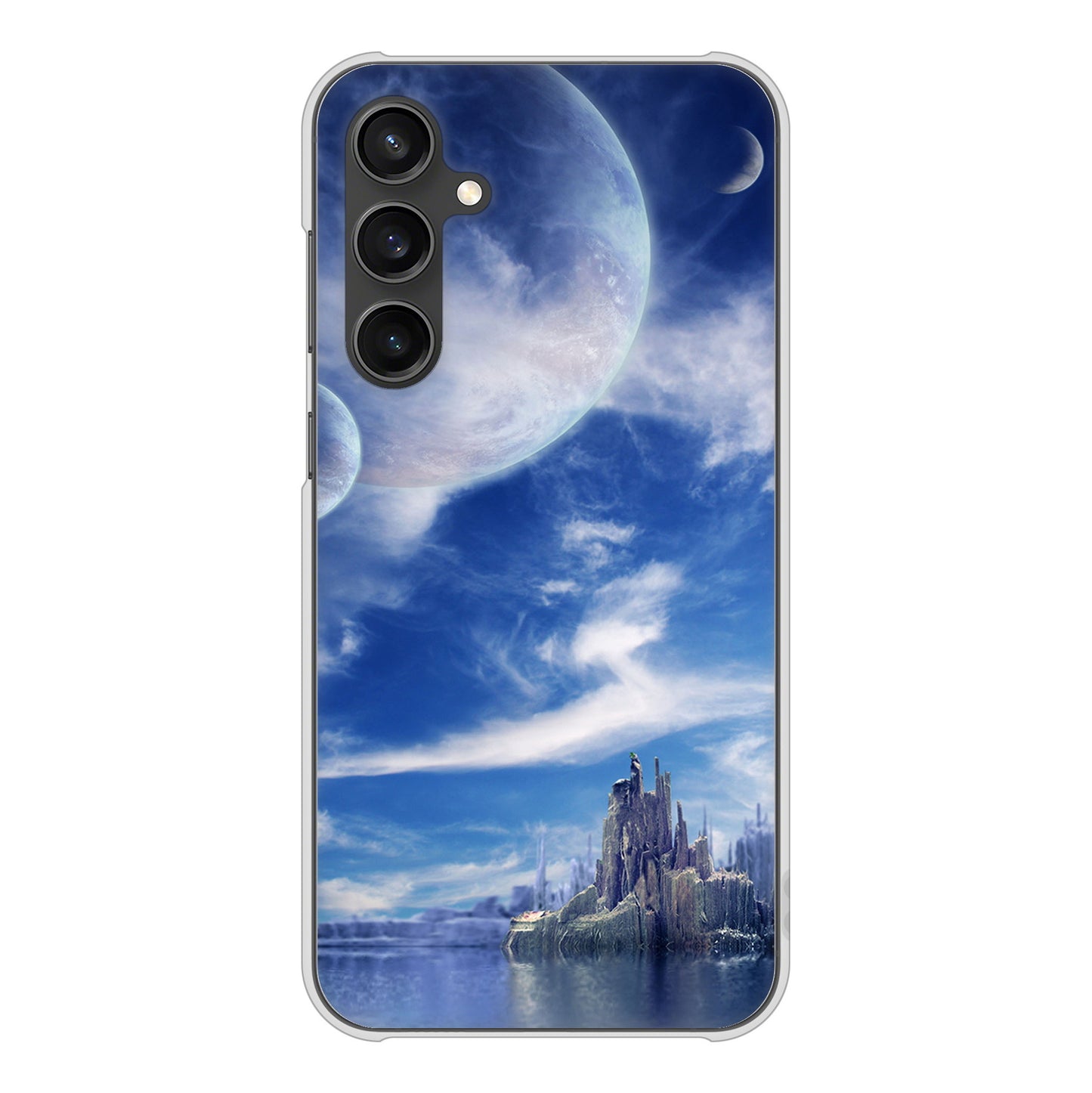 Galaxy S23 FE SCG24 au 高画質仕上げ 背面印刷 ハードケース 【1270 広がる宇宙】