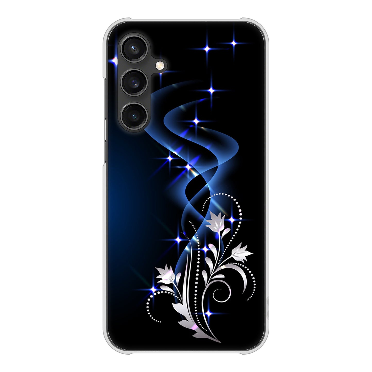 Galaxy S23 FE SCG24 au 高画質仕上げ 背面印刷 ハードケース 【1278 華より昇る流れ】