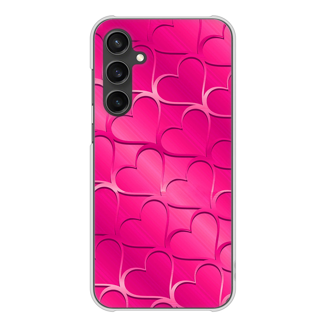 Galaxy S23 FE SCG24 au 高画質仕上げ 背面印刷 ハードケースかくれハート