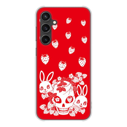 Galaxy S23 FE SCG24 au 高画質仕上げ 背面印刷 ハードケースむかいあぐる 苺兎