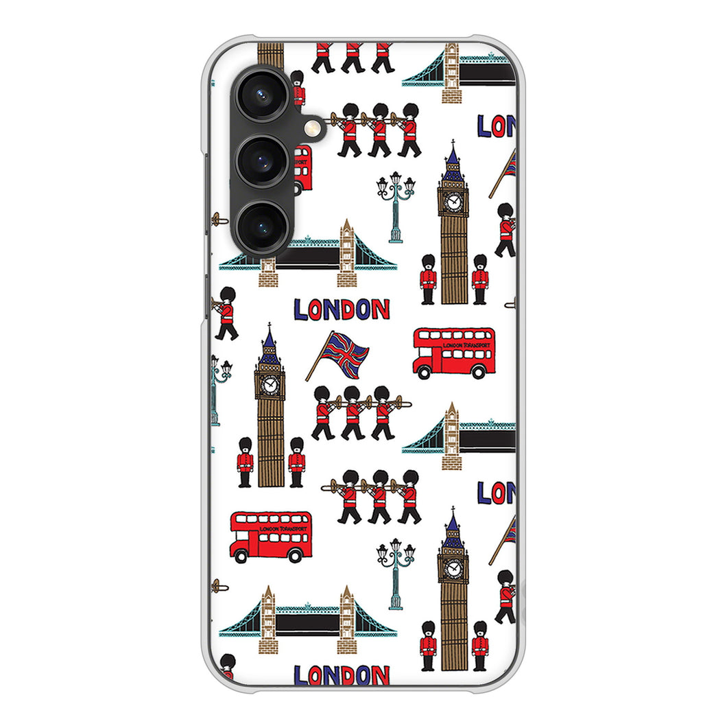 Galaxy S23 FE SCG24 au 高画質仕上げ 背面印刷 ハードケース 【EK811 ロンドンの街】