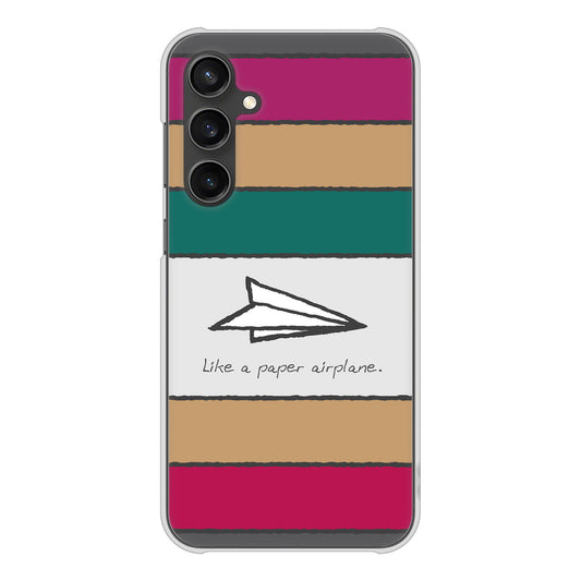 Galaxy S23 FE SCG24 au 高画質仕上げ 背面印刷 ハードケース 【IA809 かみひこうき】