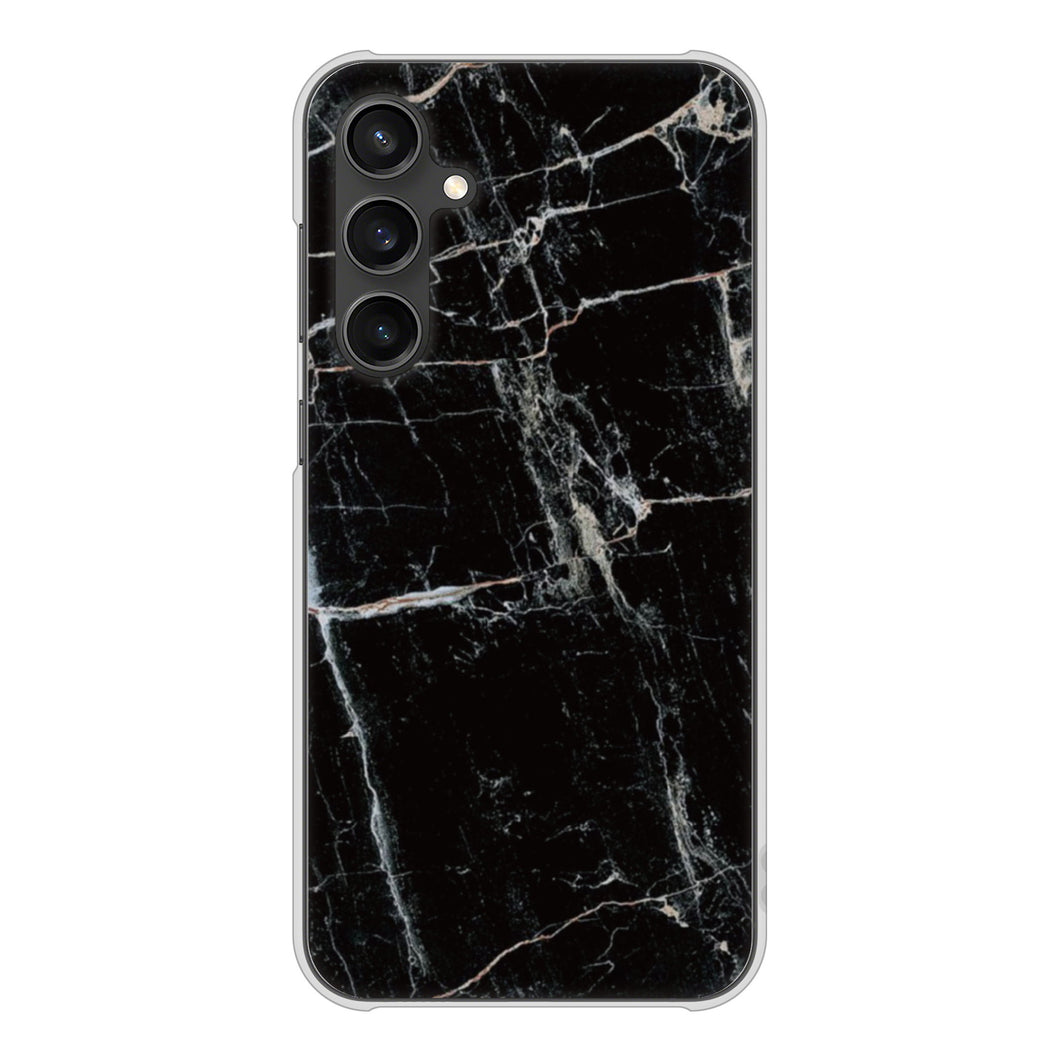 Galaxy S23 FE SCG24 au 高画質仕上げ 背面印刷 ハードケース大理石BK