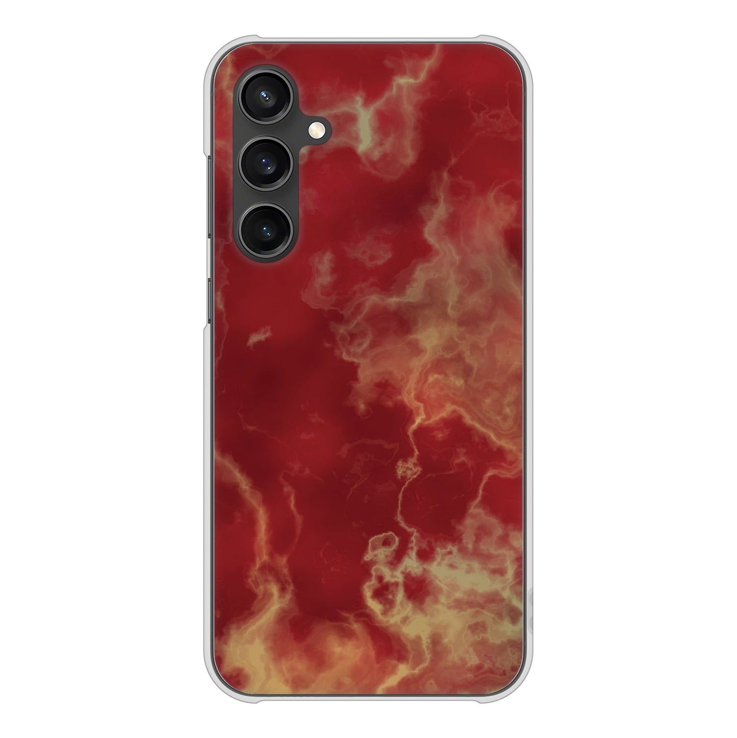 Galaxy S23 FE SCG24 au 高画質仕上げ 背面印刷 ハードケース大理石BK