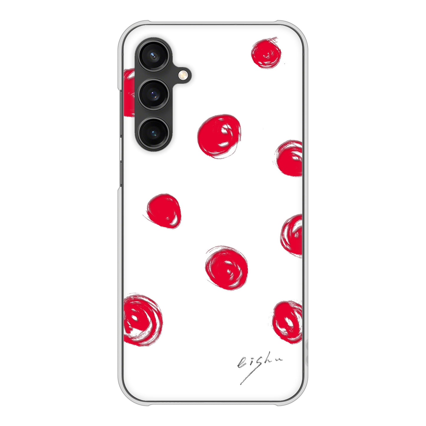 Galaxy S23 FE SCG24 au 高画質仕上げ 背面印刷 ハードケース大野詠舟 手描きシンプル