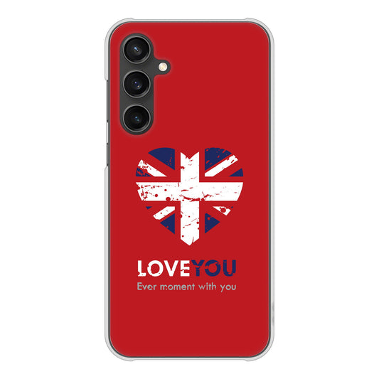 Galaxy S23 FE SCG24 au 高画質仕上げ 背面印刷 ハードケースユニオンジャックハート