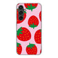 Galaxy S23 FE SCG24 au 高画質仕上げ 背面印刷 ハードケース大きいイチゴ模様