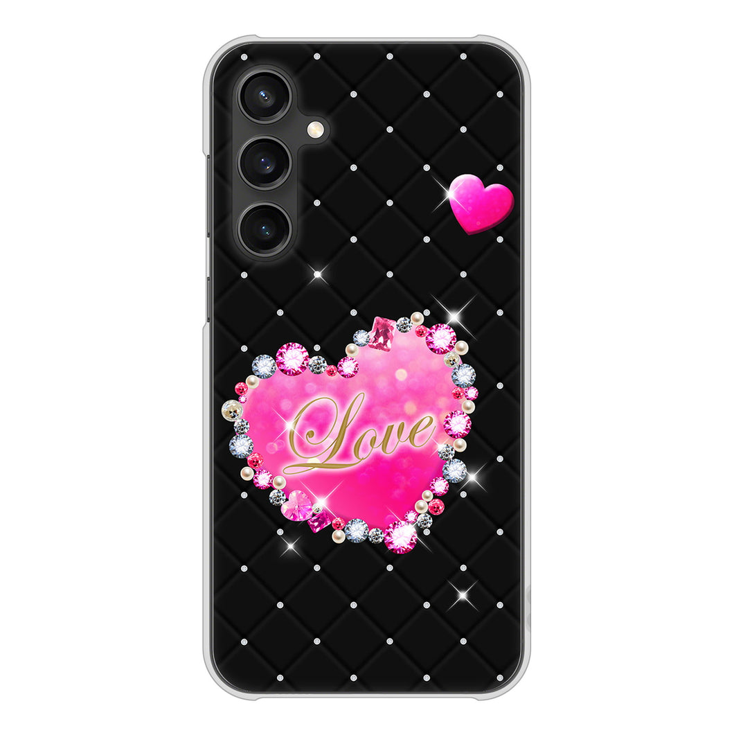 Galaxy S23 FE SCG24 au 高画質仕上げ 背面印刷 ハードケーススワロデコ風プリント