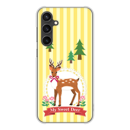 Galaxy S23 FE SCG24 au 高画質仕上げ 背面印刷 ハードケース 【SC826 森の鹿】