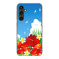 Galaxy S23 FE SCG24 au 高画質仕上げ 背面印刷 ハードケース 【VA821 ハイビスカスと青空】