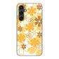 Galaxy S23 FE SCG24 au 高画質仕上げ 背面印刷 ハードケース重なり合う花