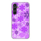 Galaxy S23 FE SCG24 au 高画質仕上げ 背面印刷 ハードケース重なり合う花