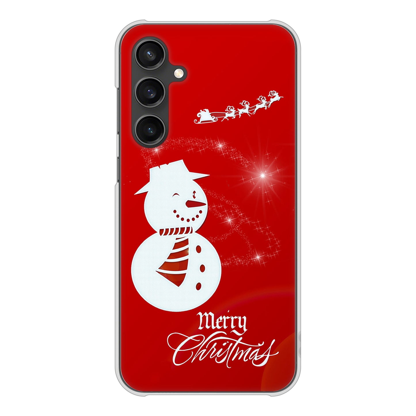 Galaxy S23 FE SCG24 au 高画質仕上げ 背面印刷 ハードケースクリスマス