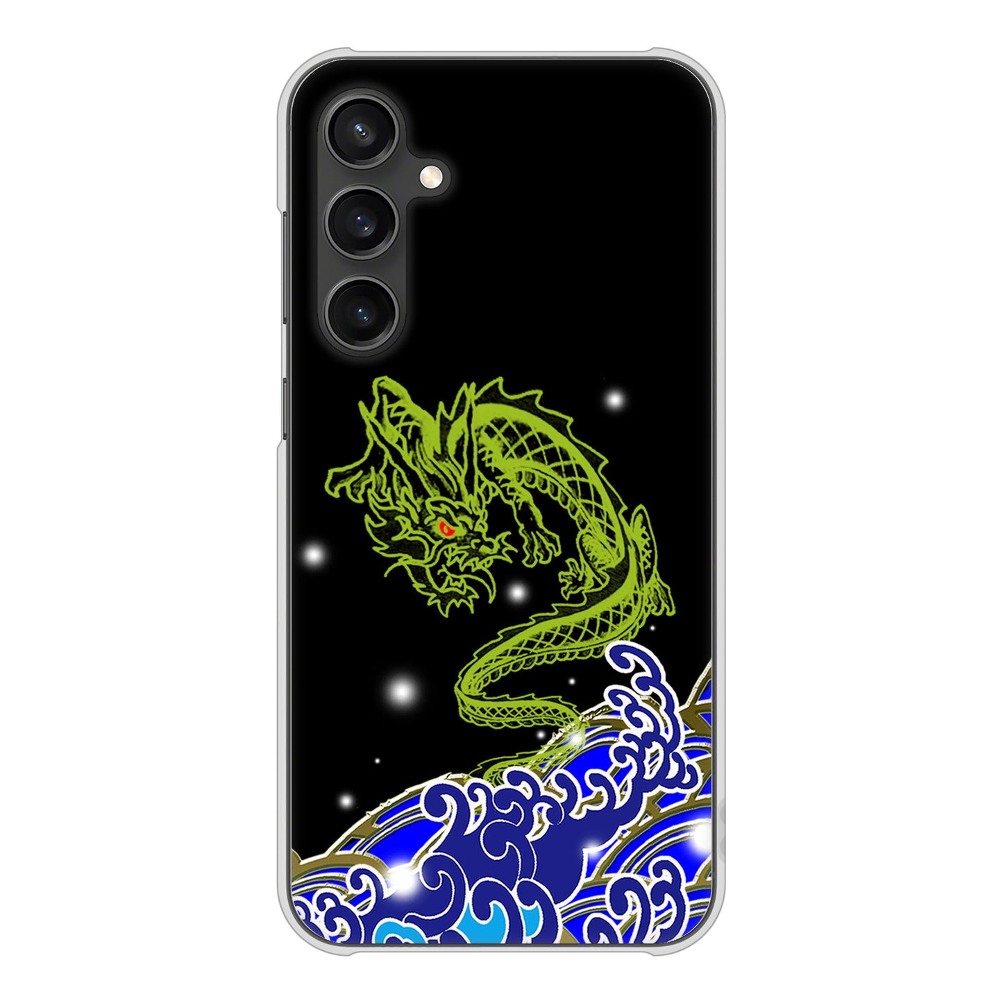 Galaxy S23 FE SCG24 au 高画質仕上げ 背面印刷 ハードケース水竜