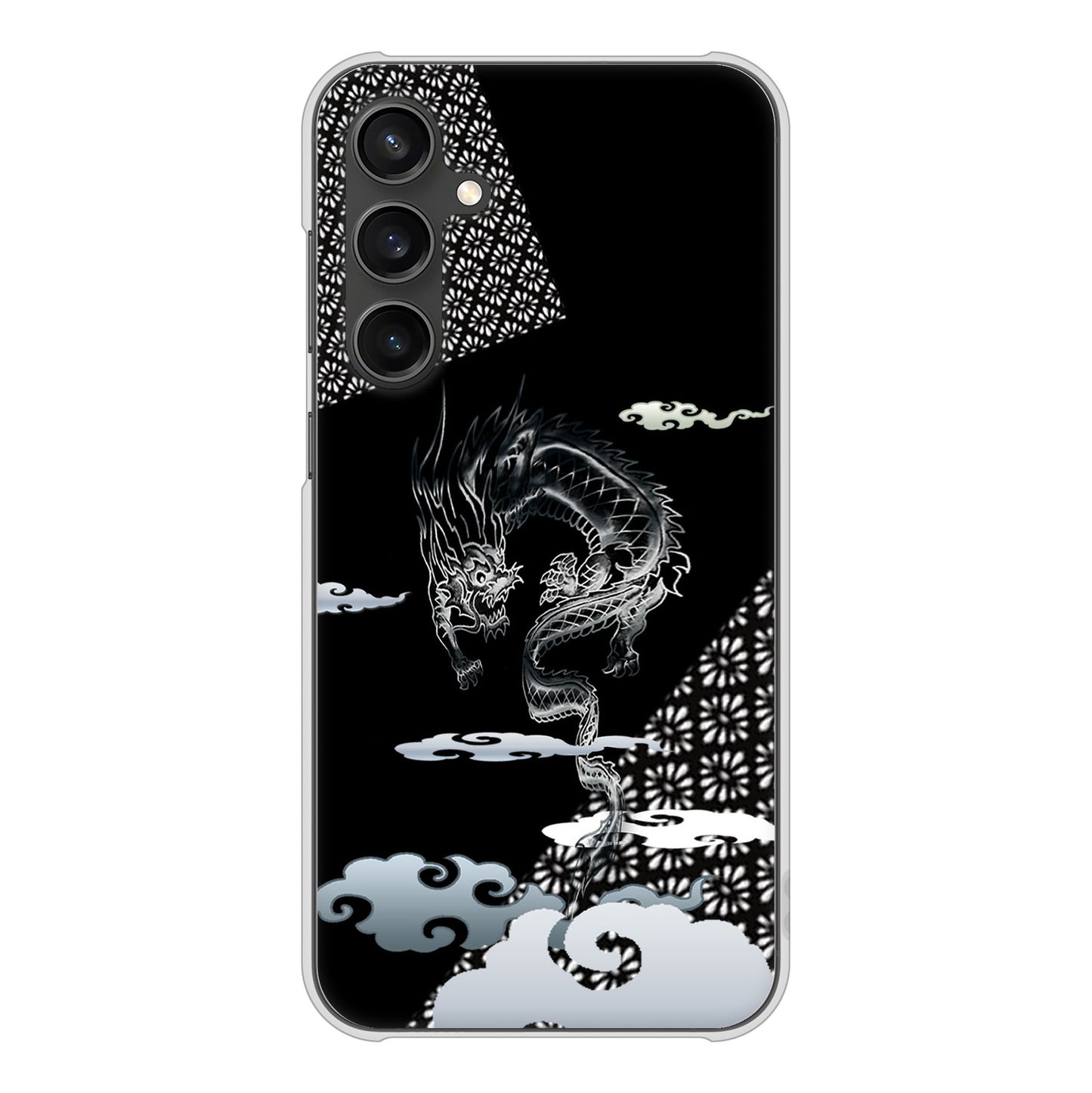 Galaxy S23 FE SCG24 au 高画質仕上げ 背面印刷 ハードケース雲竜