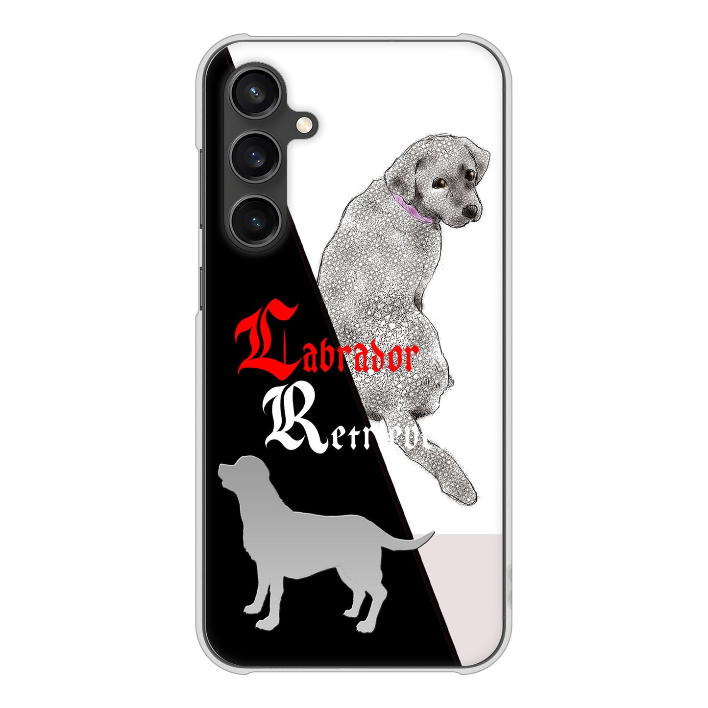 Galaxy S23 FE SCG24 au 高画質仕上げ 背面印刷 ハードケースラブラドールレトリバー