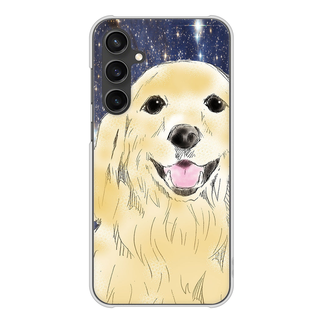Galaxy S23 FE SCG24 au 高画質仕上げ 背面印刷 ハードケースゴールデンレトリバー