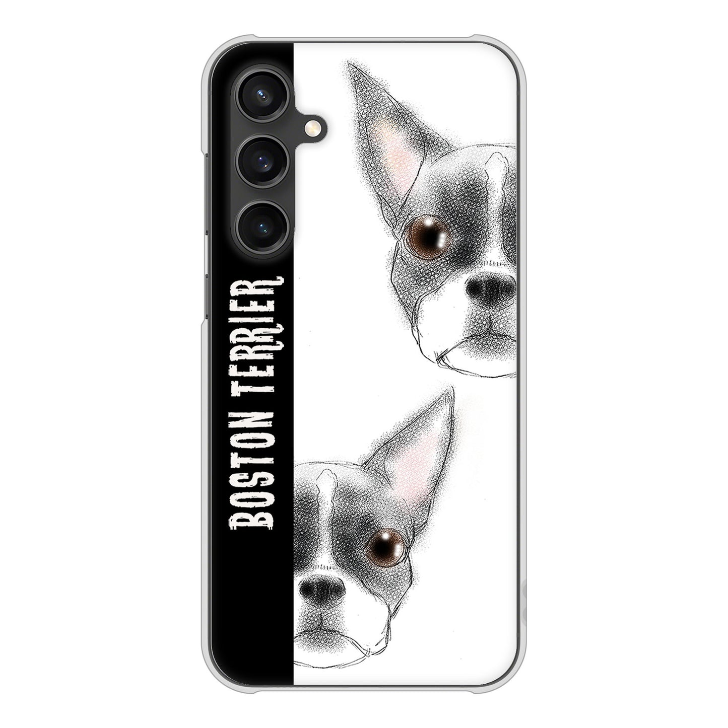 Galaxy S23 FE SCG24 au 高画質仕上げ 背面印刷 ハードケースボストンテリア