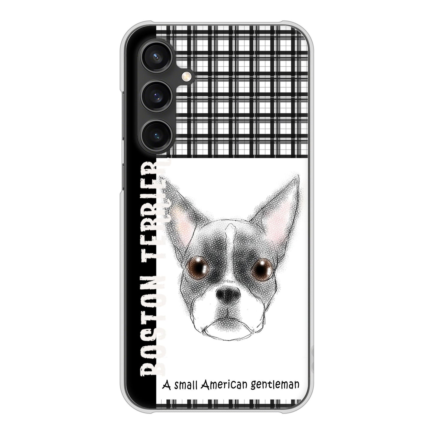 Galaxy S23 FE SCG24 au 高画質仕上げ 背面印刷 ハードケースボストンテリア