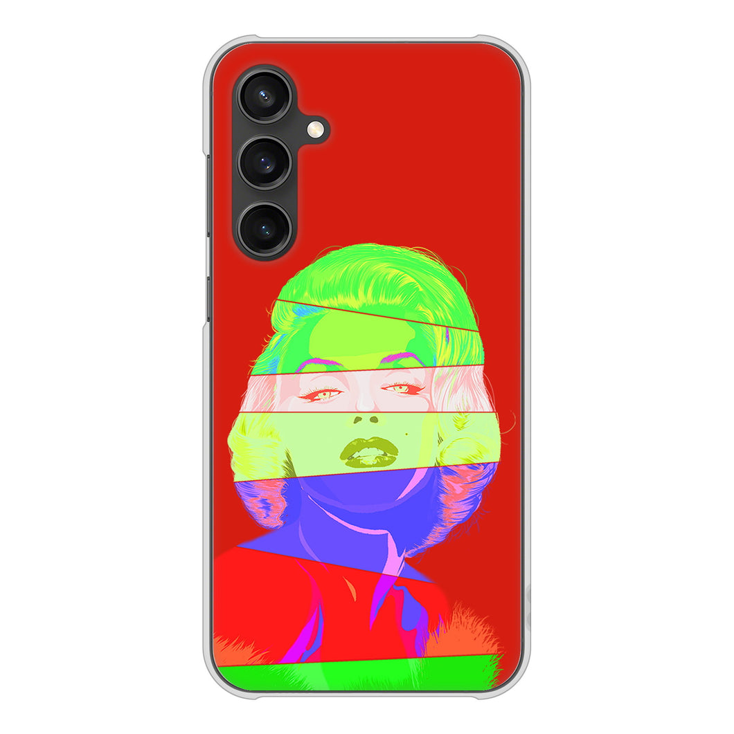 Galaxy S23 FE SCG24 au 高画質仕上げ 背面印刷 ハードケースマリリンモンローデザイン