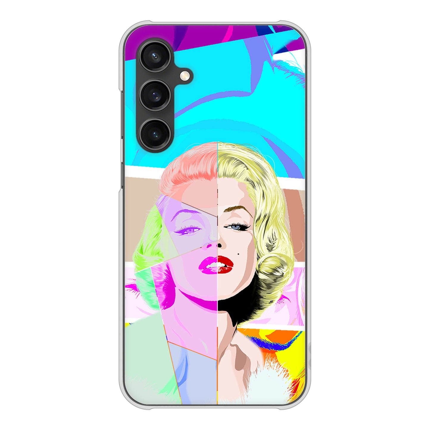 Galaxy S23 FE SCG24 au 高画質仕上げ 背面印刷 ハードケースマリリンモンローデザイン