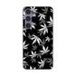 Galaxy S24 SCG25 au 高画質仕上げ 背面印刷 ハードケース 【064 モノトーン大麻ブラック】