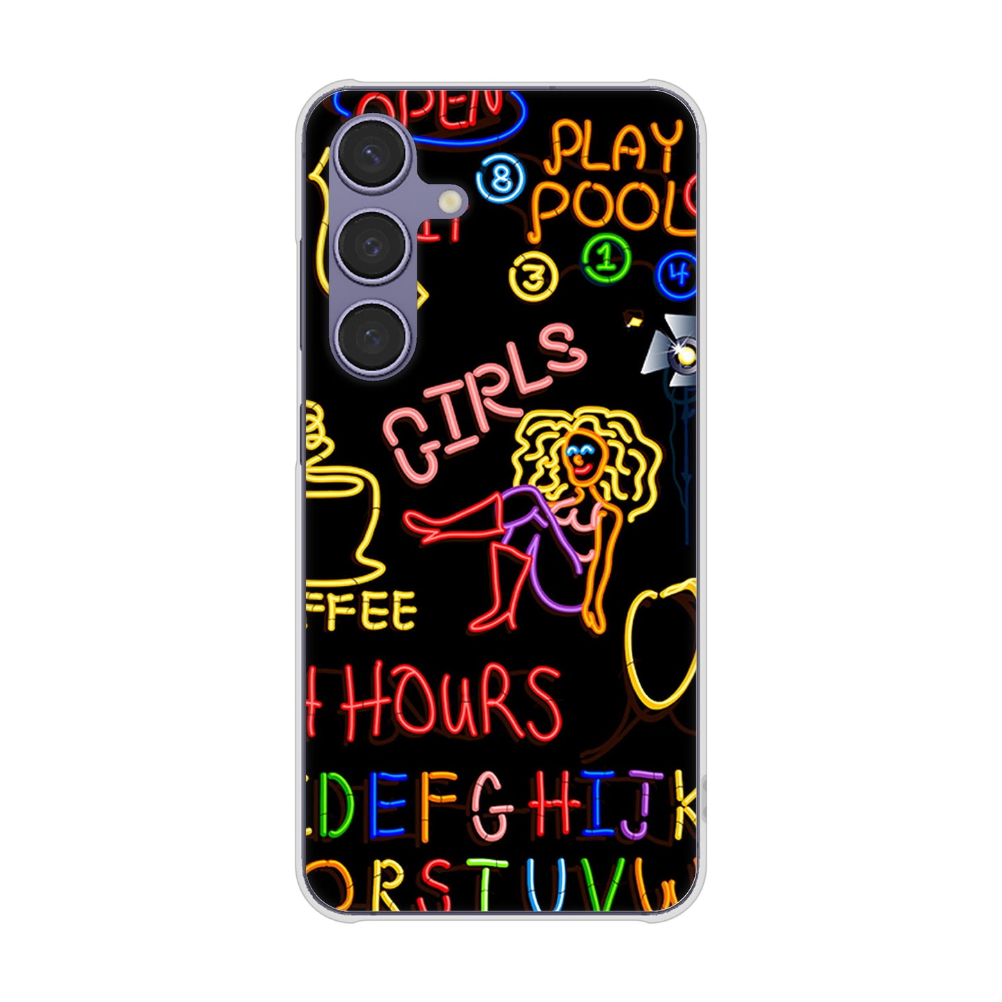 Galaxy S24 SCG25 au 高画質仕上げ 背面印刷 ハードケース 【284 カジノ】