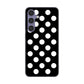 Galaxy S24 SCG25 au 高画質仕上げ 背面印刷 ハードケースシンプル柄（水玉）