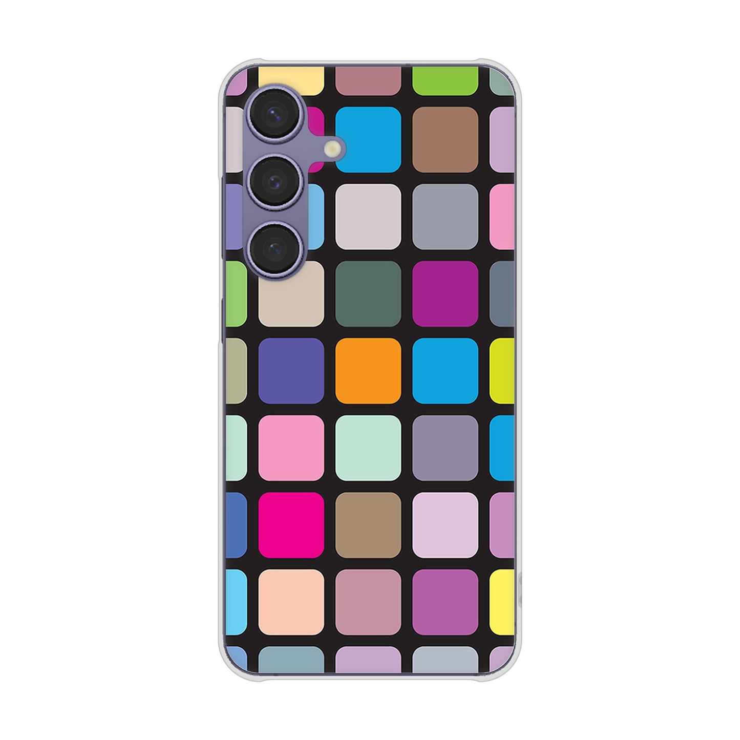 Galaxy S24 SCG25 au 高画質仕上げ 背面印刷 ハードケース 【509 カラースクエア】