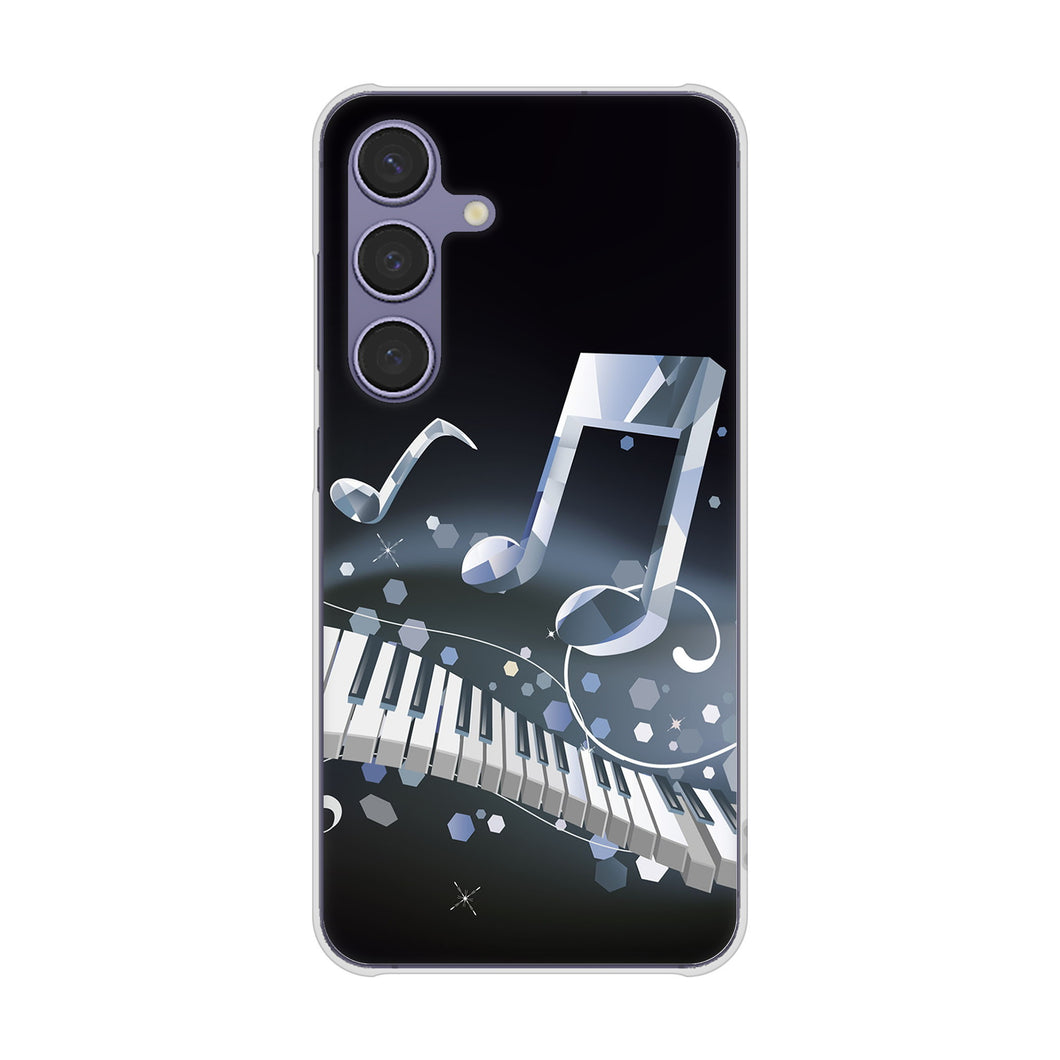 Galaxy S24 SCG25 au 高画質仕上げ 背面印刷 ハードケース音符