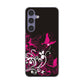 Galaxy S24 SCG25 au 高画質仕上げ 背面印刷 ハードケースバタフライ