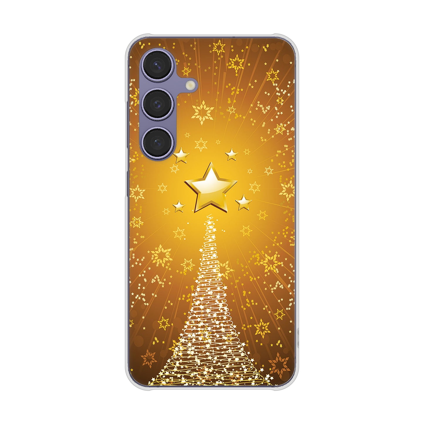 Galaxy S24 SCG25 au 高画質仕上げ 背面印刷 ハードケースクリスマス