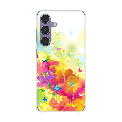 Galaxy S24 SCG25 au 高画質仕上げ 背面印刷 ハードケースバタフライ