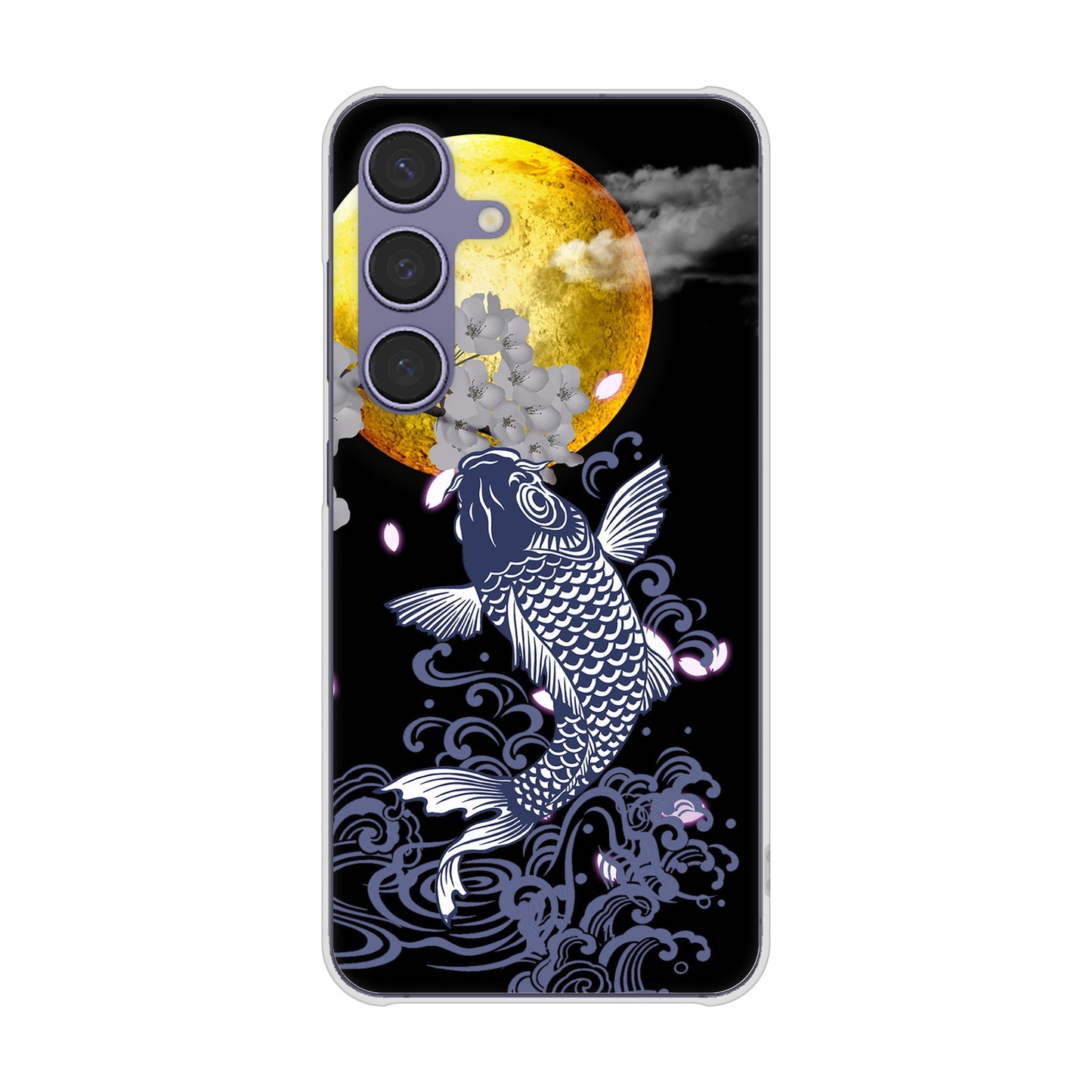 Galaxy S24 SCG25 au 高画質仕上げ 背面印刷 ハードケース鯉