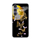 Galaxy S24 SCG25 au 高画質仕上げ 背面印刷 ハードケース 【1150 月に昇る蝶】