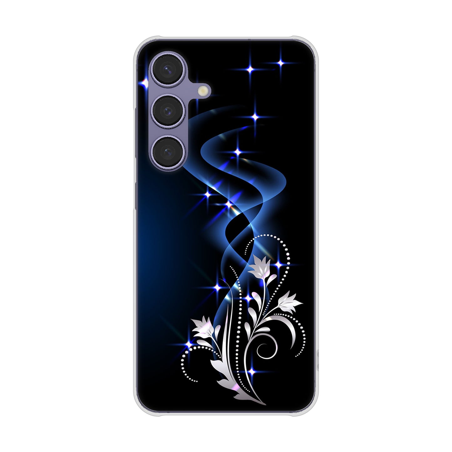 Galaxy S24 SCG25 au 高画質仕上げ 背面印刷 ハードケース 【1278 華より昇る流れ】