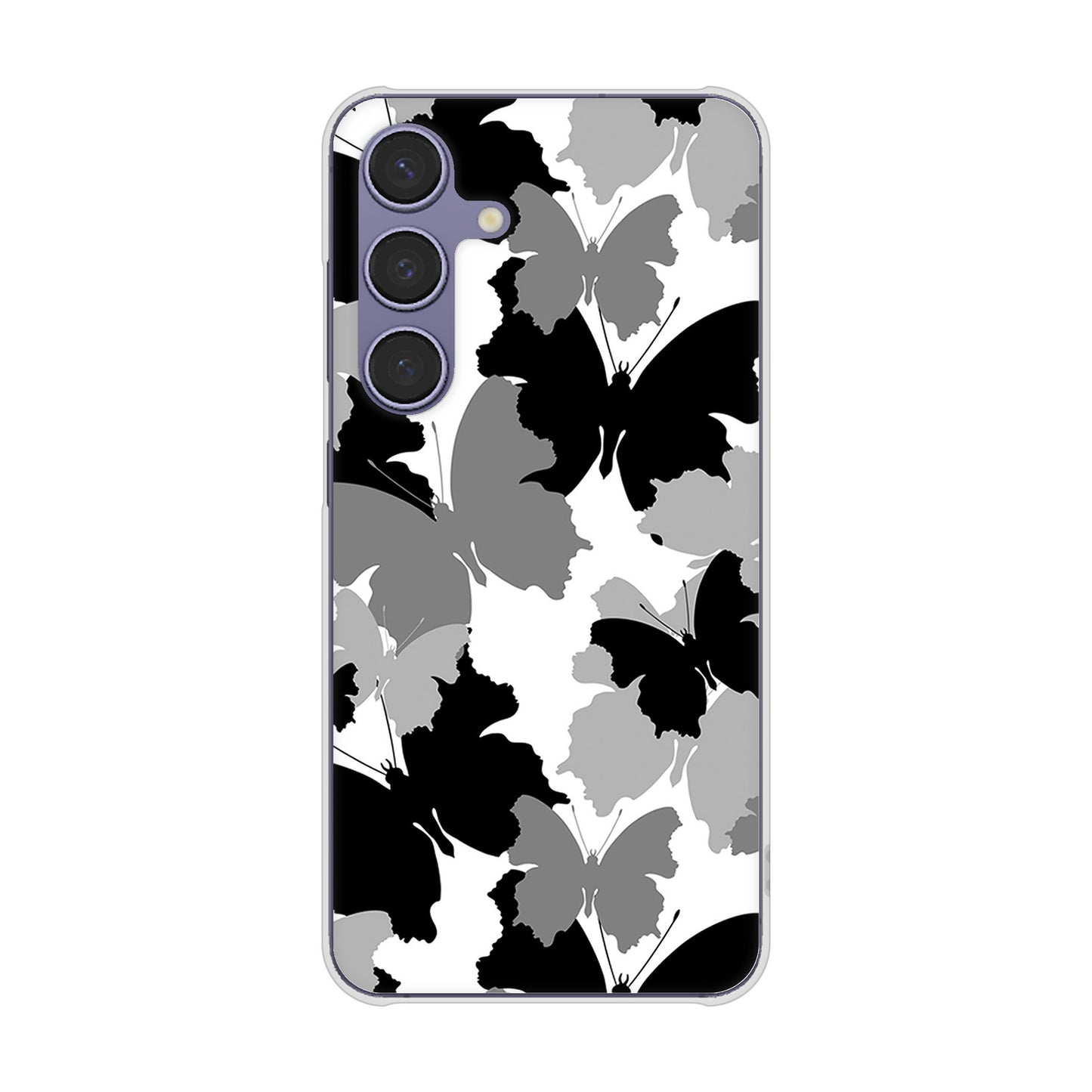 Galaxy S24 SCG25 au 高画質仕上げ 背面印刷 ハードケース 【1336 夜の蝶】