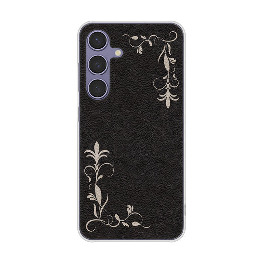 Galaxy S24 SCG25 au 高画質仕上げ 背面印刷 ハードケース 【EK825 レザー風グラスフレーム】