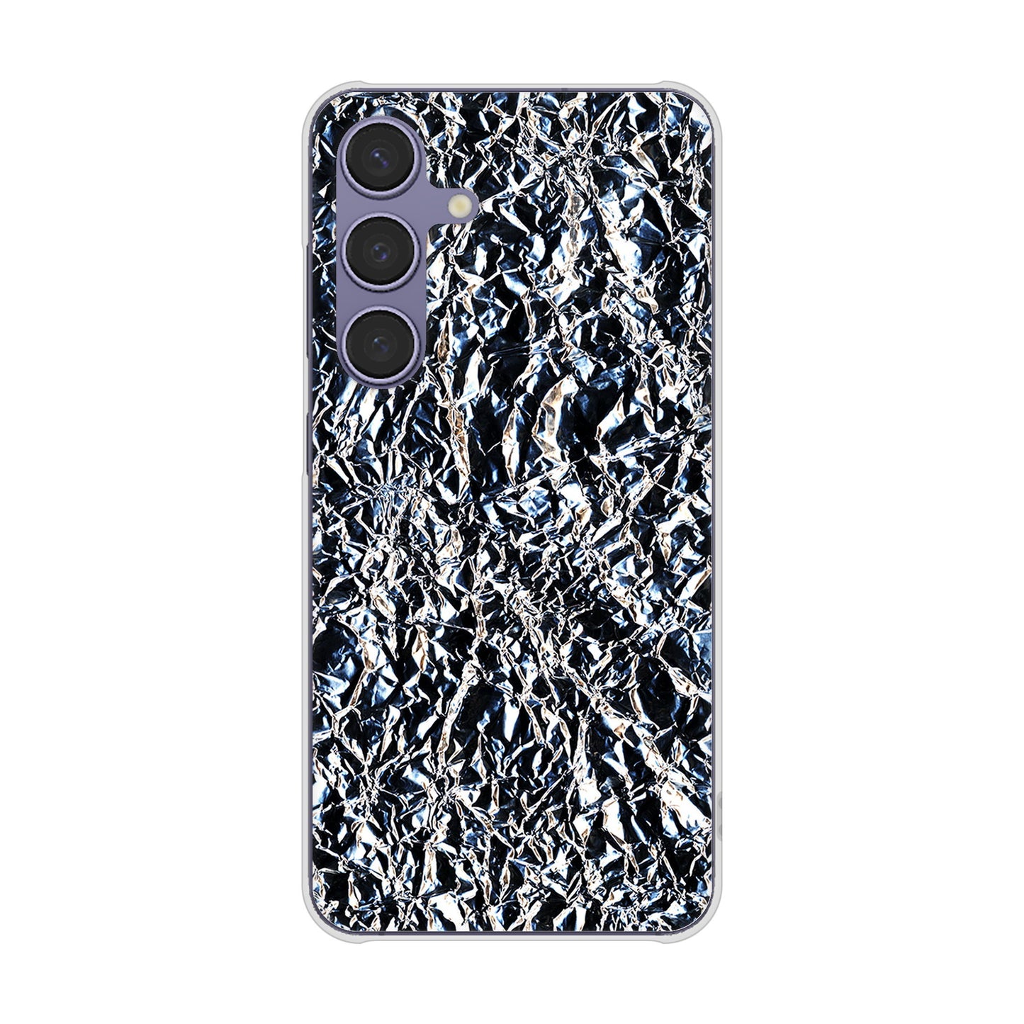 Galaxy S24 SCG25 au 高画質仕上げ 背面印刷 ハードケース 【EK835 スタイリッシュアルミシルバー】