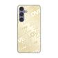 Galaxy S24 SCG25 au 高画質仕上げ 背面印刷 ハードケースエンボス風LOVEリンク